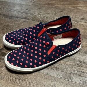 Ugg I Heart Printed Purple Slip-On
Canvas Sneakers Size 7